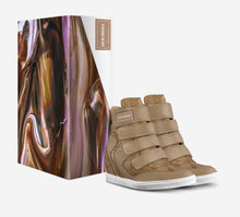 Load image into Gallery viewer, Beige Sneaker Wedge