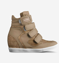 Load image into Gallery viewer, Beige Sneaker Wedge