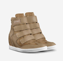 Load image into Gallery viewer, Beige Sneaker Wedge