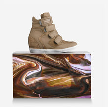 Load image into Gallery viewer, Beige Sneaker Wedge