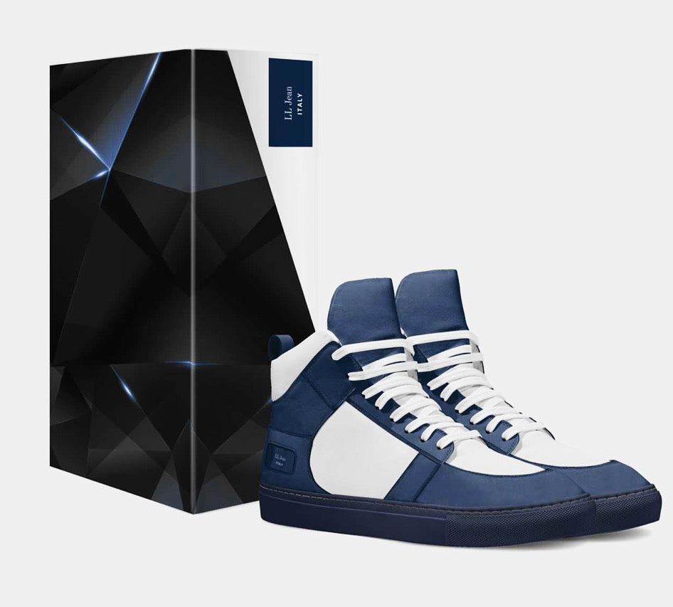 Mens Style Navy high top sneaker