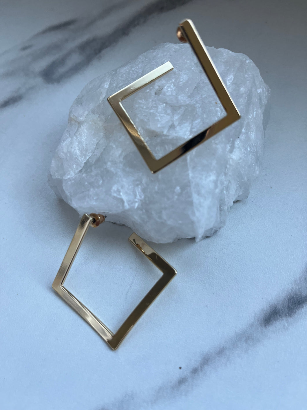 Geo Diamond Studs