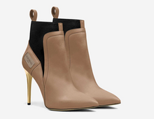 Load image into Gallery viewer, Urban Chic Beige Pump Booties - Versatile Urban Wear
