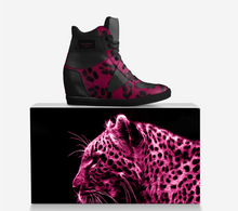 Load image into Gallery viewer, Pink Kitty Sneaker Wedges
