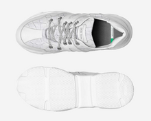 Load image into Gallery viewer, White Snake skin Thick Sole Sneaker
